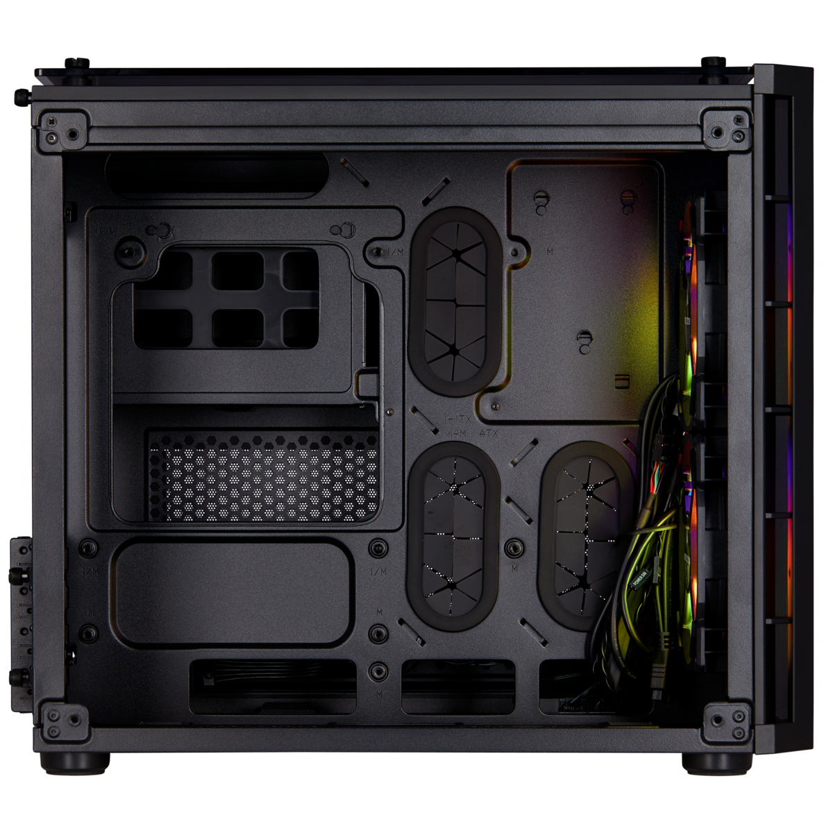 Case Midi Corsair Crystal 280x black RGB