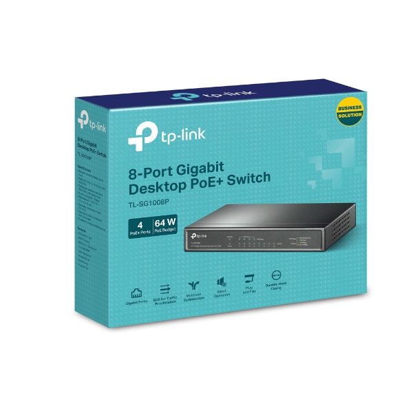 SWITCH DE BUREAU TP-LINK TL-SG1008P 8 PORTS GIGABIT