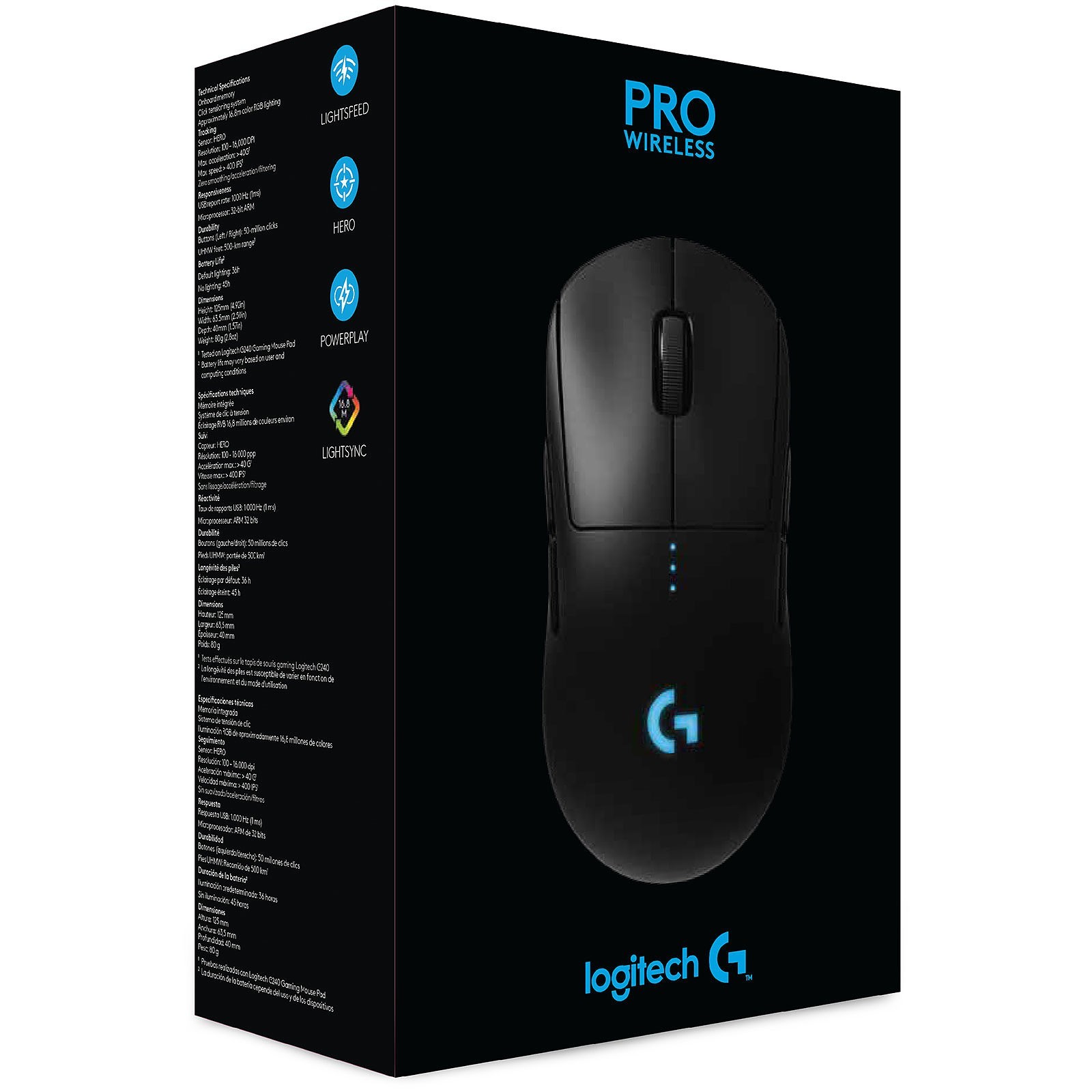 SOURIS GAMER - LOGITECH G PRO WIRELESS BLACK